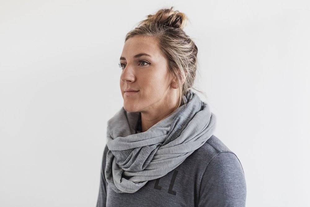 NOBULL Two-Tone Infinity Scarf - Grey & Light Grey - Ireland (3802TFHGO)